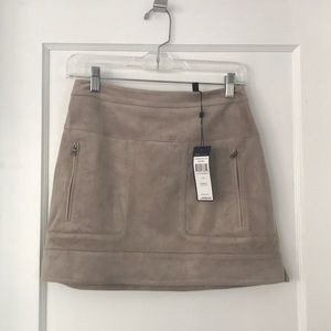 BCBG MaxAzria Faux Suede Skirt NWT